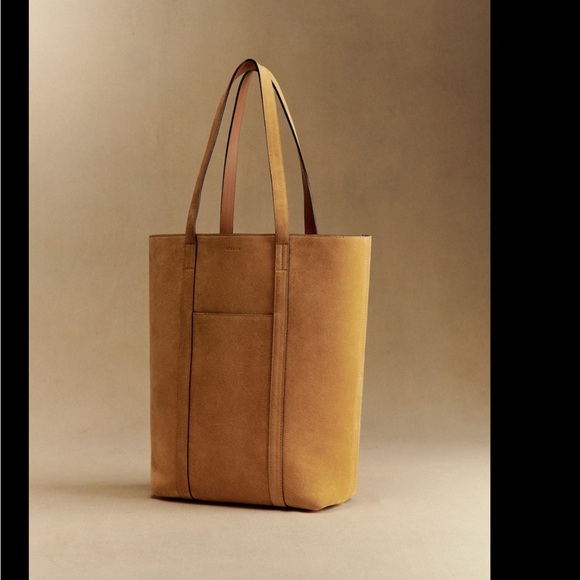 Sezane suede leather tote NWT - Picture 3 of 6